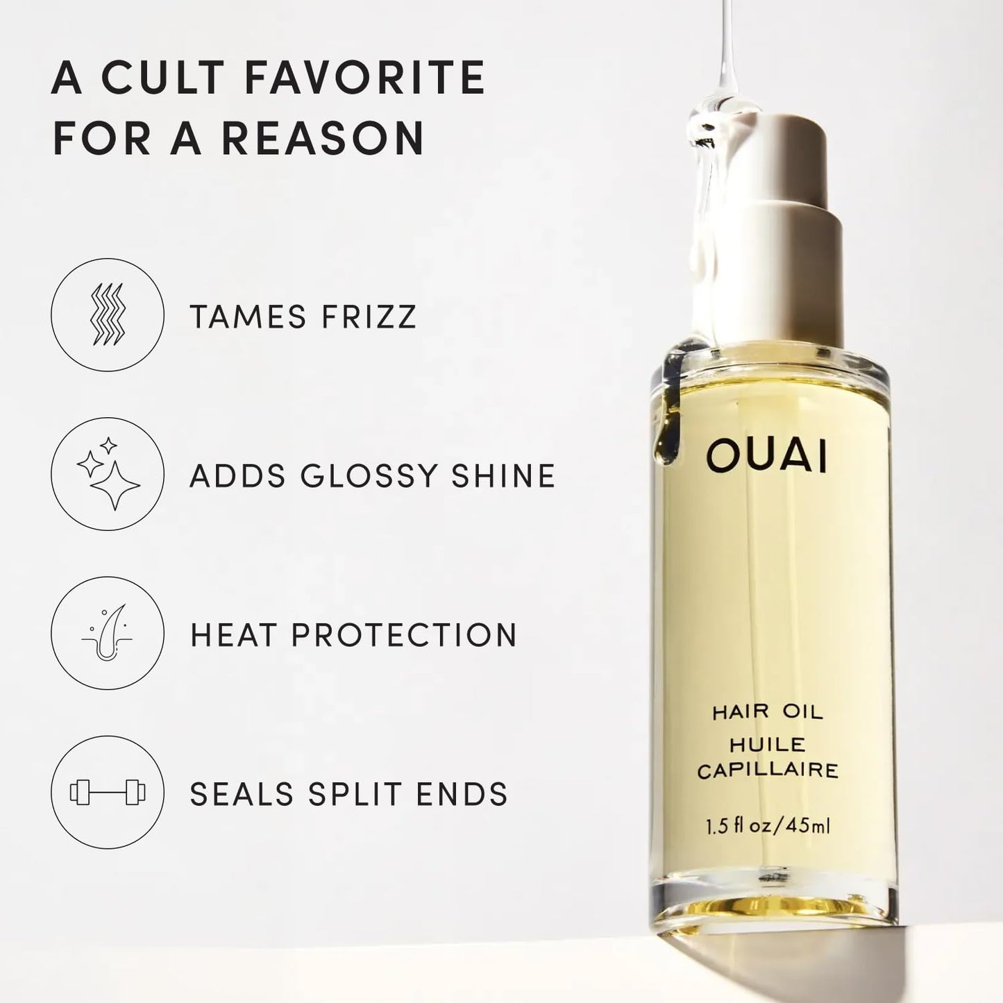 OUAI Hair Oil Travel Size - 0.45 oz