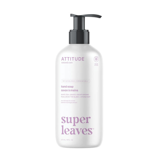 ATTITUDE Liquid Hand Soap,White Tea Leaves -  16 Fl Oz