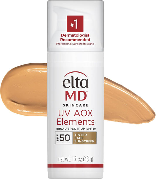 UV AOX Elements Tinted Mineral Face Sunscreen Lotion - 1.7 oz
