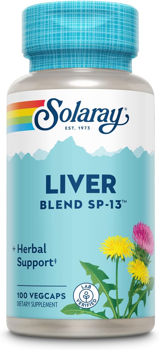 Solaray Liver Blend Traditional Liver Cleanse Detox & Repair Support 100 count