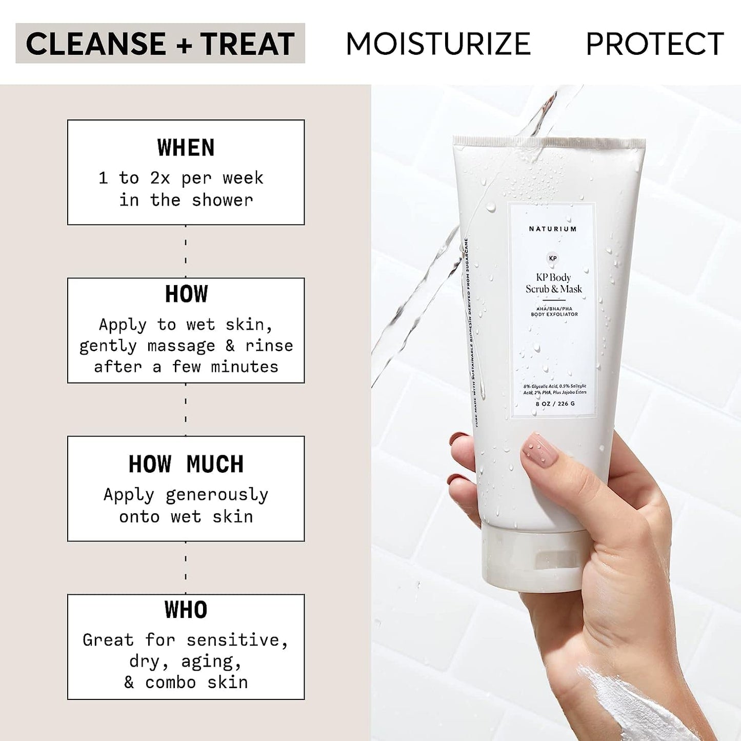 Naturium KP Body Scrub & Mask - 8 oz