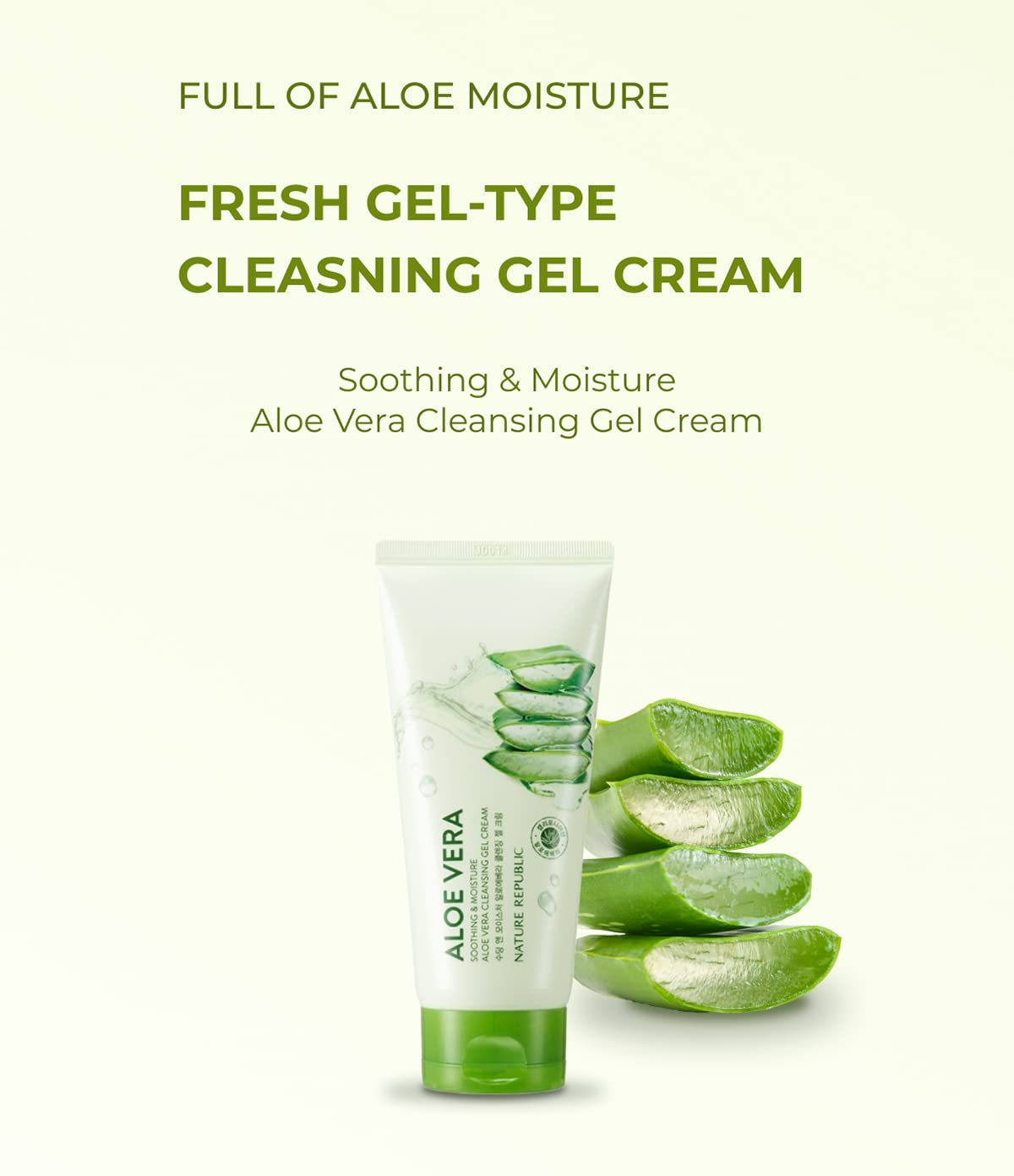 Nature Republic Soothing and Moisture Aloe Vera Cleansing Gel Cream - 5.07 fl oz