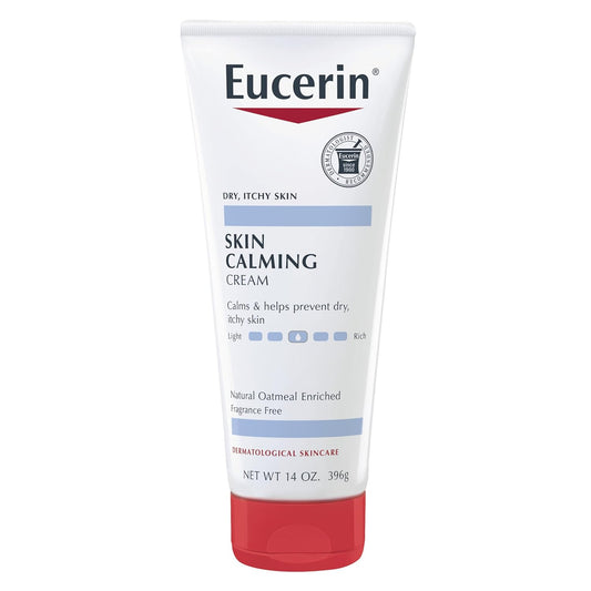 Eucerin Skin Calming Cream - Full Body Lotion for Dry, Itchy Skin, 14 oz. Tube