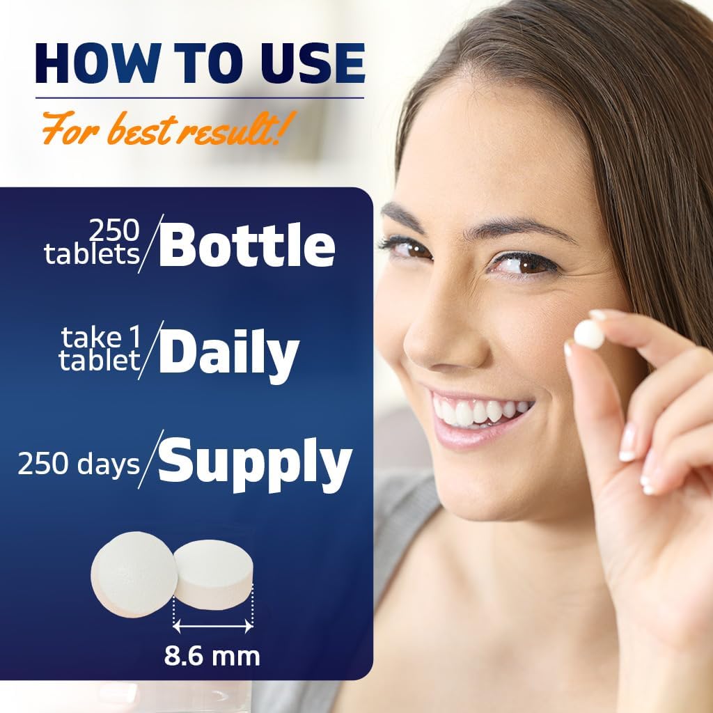 Vitamatic Vitamin B6 (Pyridoxine HCl) 100mg – 250 Vegetarian Tablets