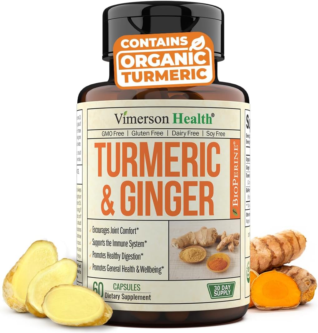 Tumeric and Ginger with Black Pepper 60 capsules