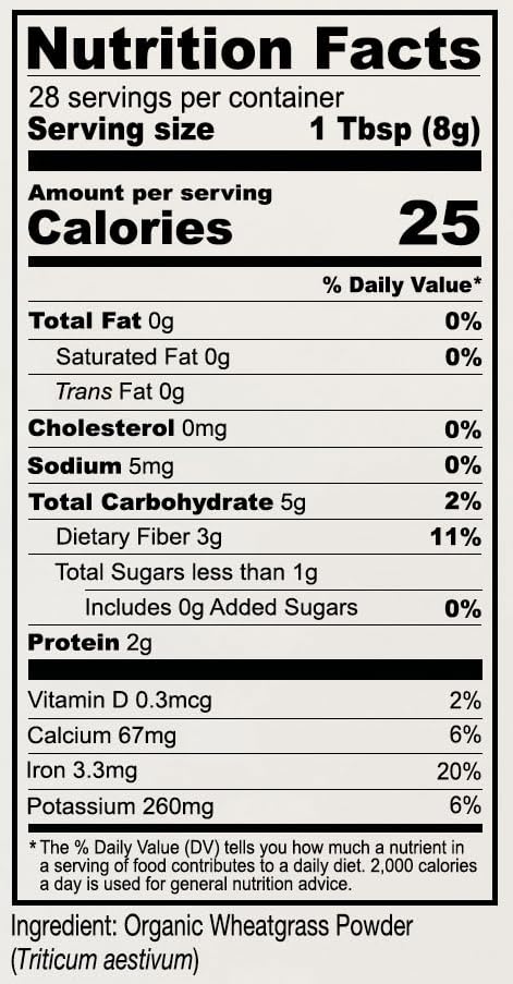 Anthony's Organic Wheatgrass Powder, 8 oz