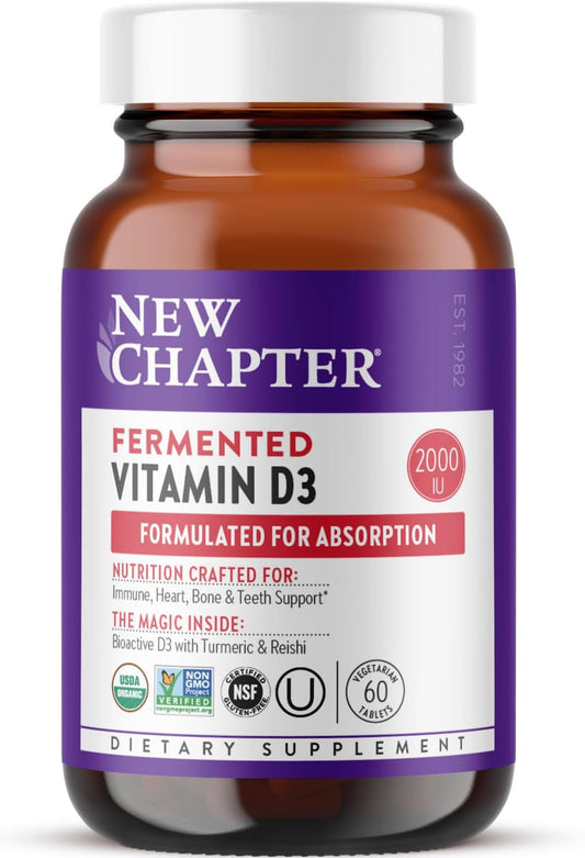 New Chapter Fermented Vitamin D3 2,000 IU - 60 Count