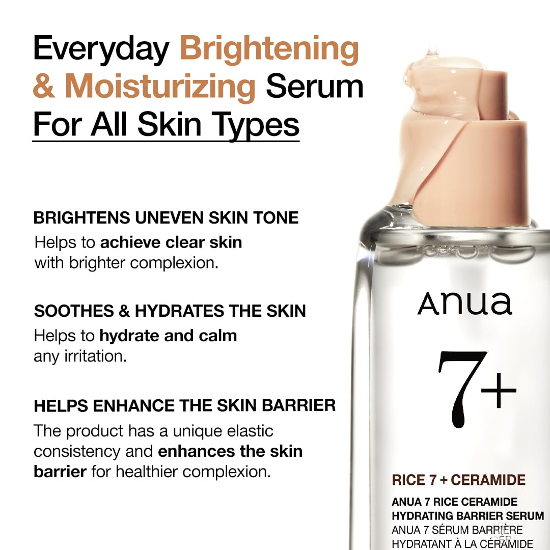 Anua Rice Ceramide 7 Hydrating Barrier Serum - 1.69 fl oz