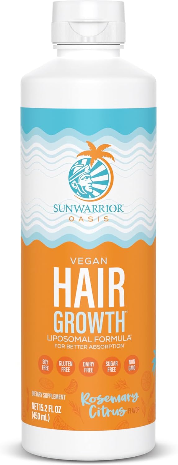 Sunwarrior Hair Growth Liquid Rosemary Oil Citrus Flavor   -15.2 fl oz
