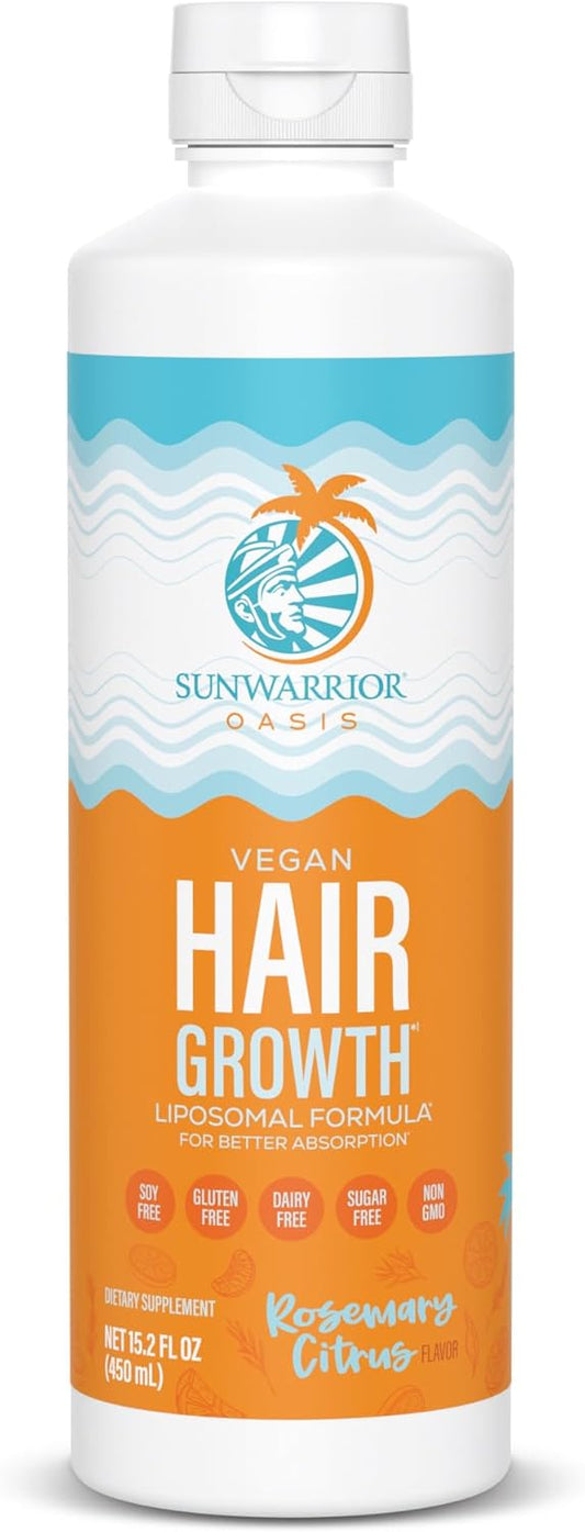 Sunwarrior Hair Growth Liquid Rosemary Oil Citrus Flavor   -15.2 fl oz