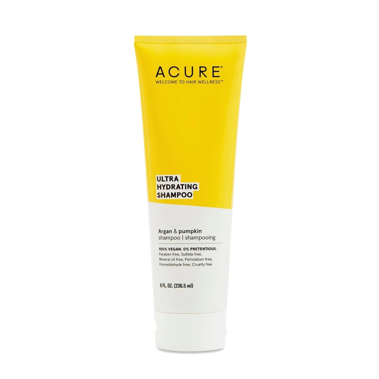 Acure Shampoo 100% Vegan, Ultra Hydrating 8 Fl Oz