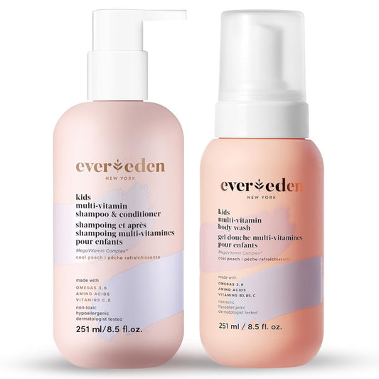 Evereden Kids Shampoo and Conditioner 2 in 1 and Kids Body Wash set