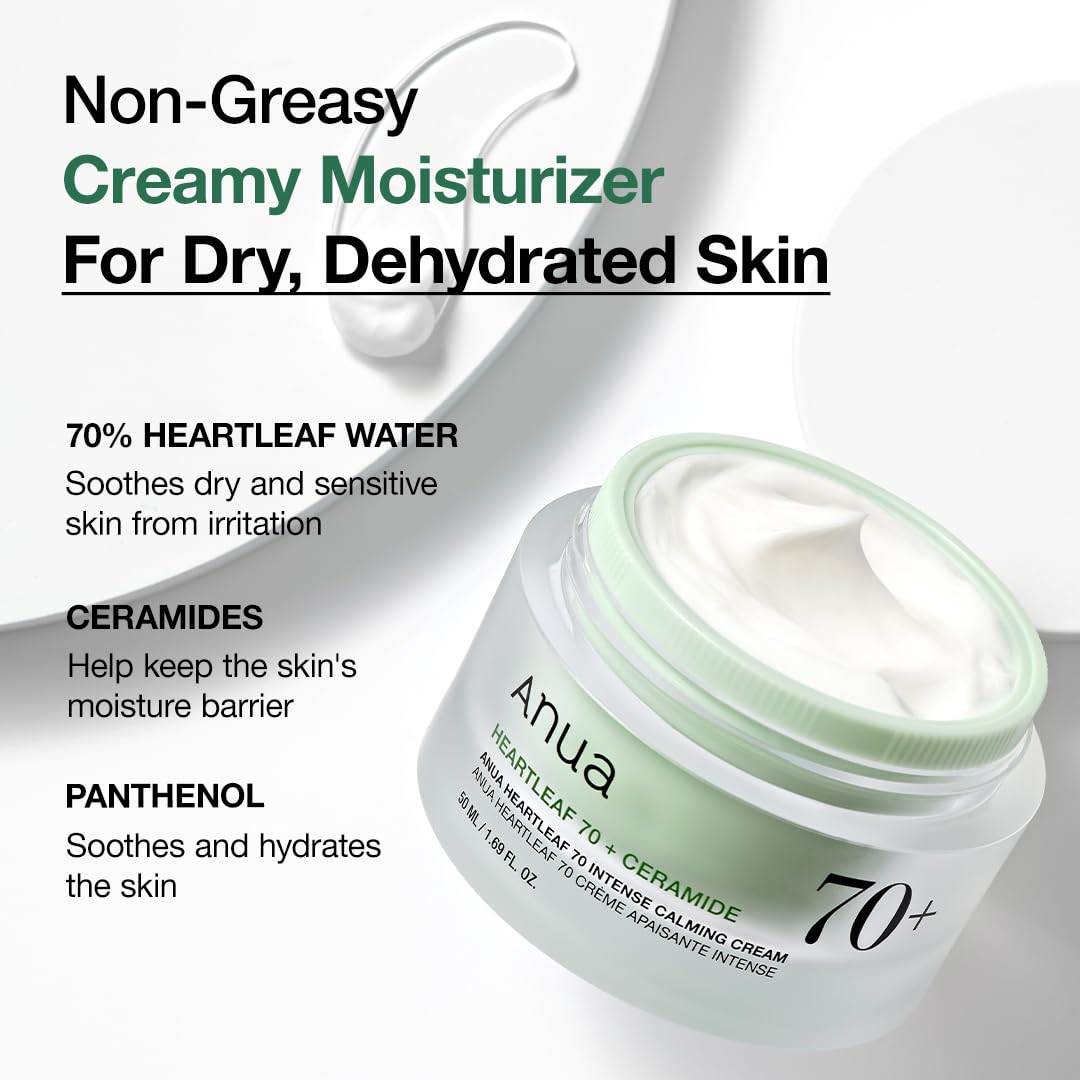 Anua Soothing Cream with 70% Heartleaf -1.69 fl oz