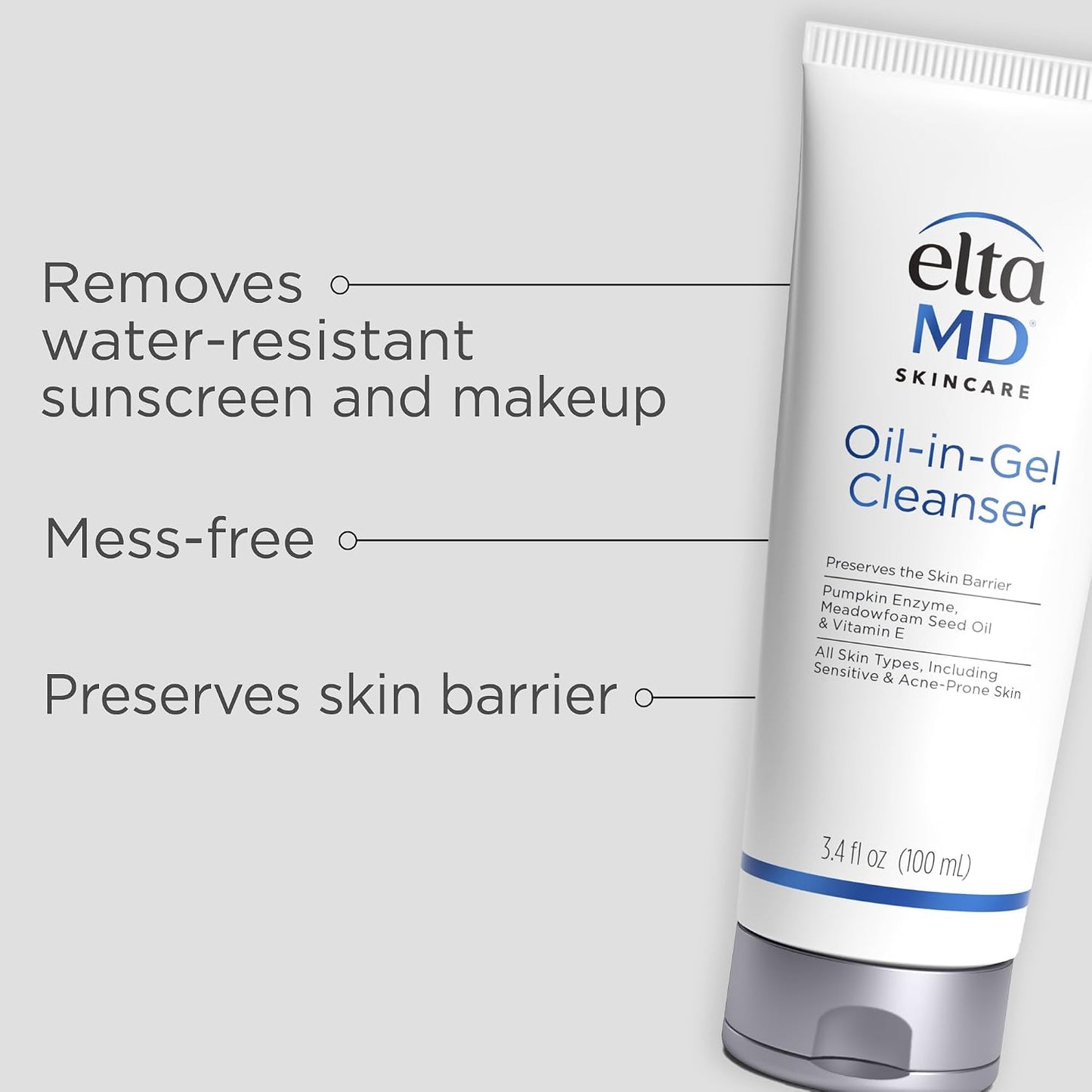 EltaMD Oil-In-Gel Facial Cleanser - 3.4 oz