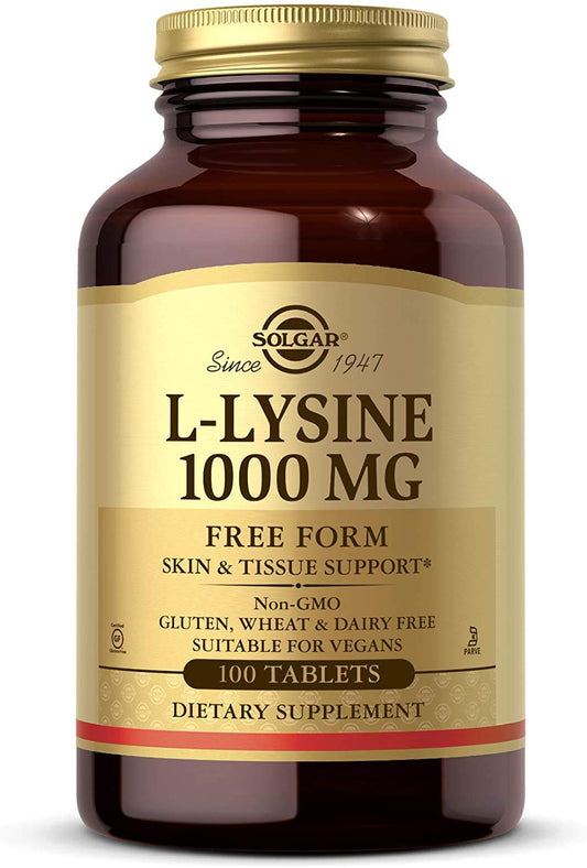 Solgar, L-Lysine, 1000 mg, 100 Tablets