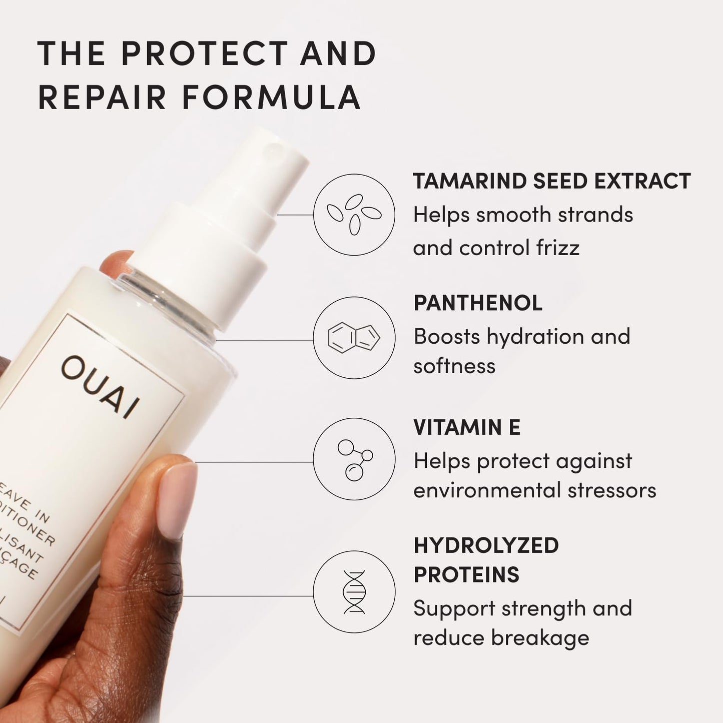 OUAI Leave In Conditioner & Heat Protectant for Hair - 1.5 oz