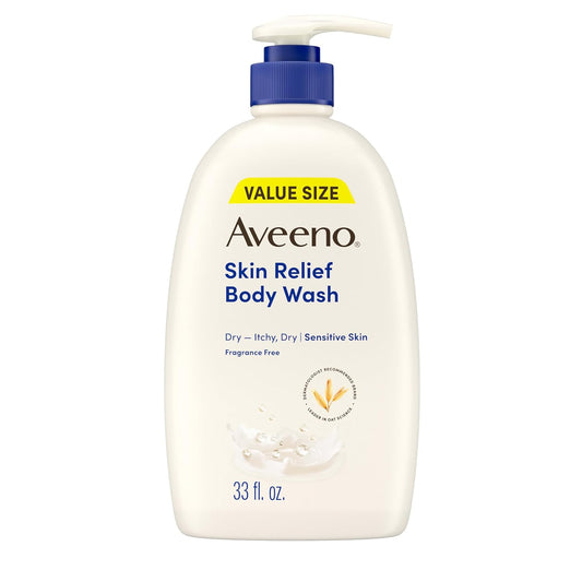Aveeno Skin Relief Fragrance Free Body Wash- 33 fl oz