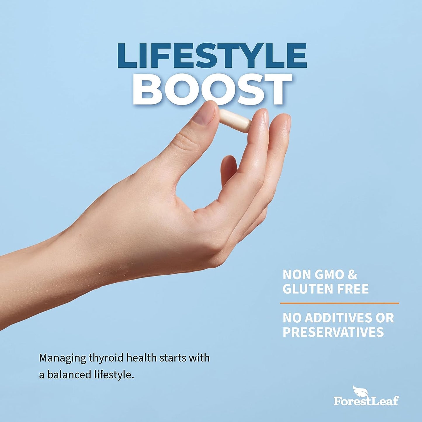 Thyroid Support for Women and Men with Iodine - 60 Vegetarian Capsules