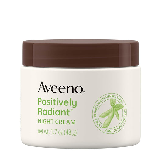 Aveeno Positively Radiant Moisturizing Face & Neck Night Cream - 1.7 oz