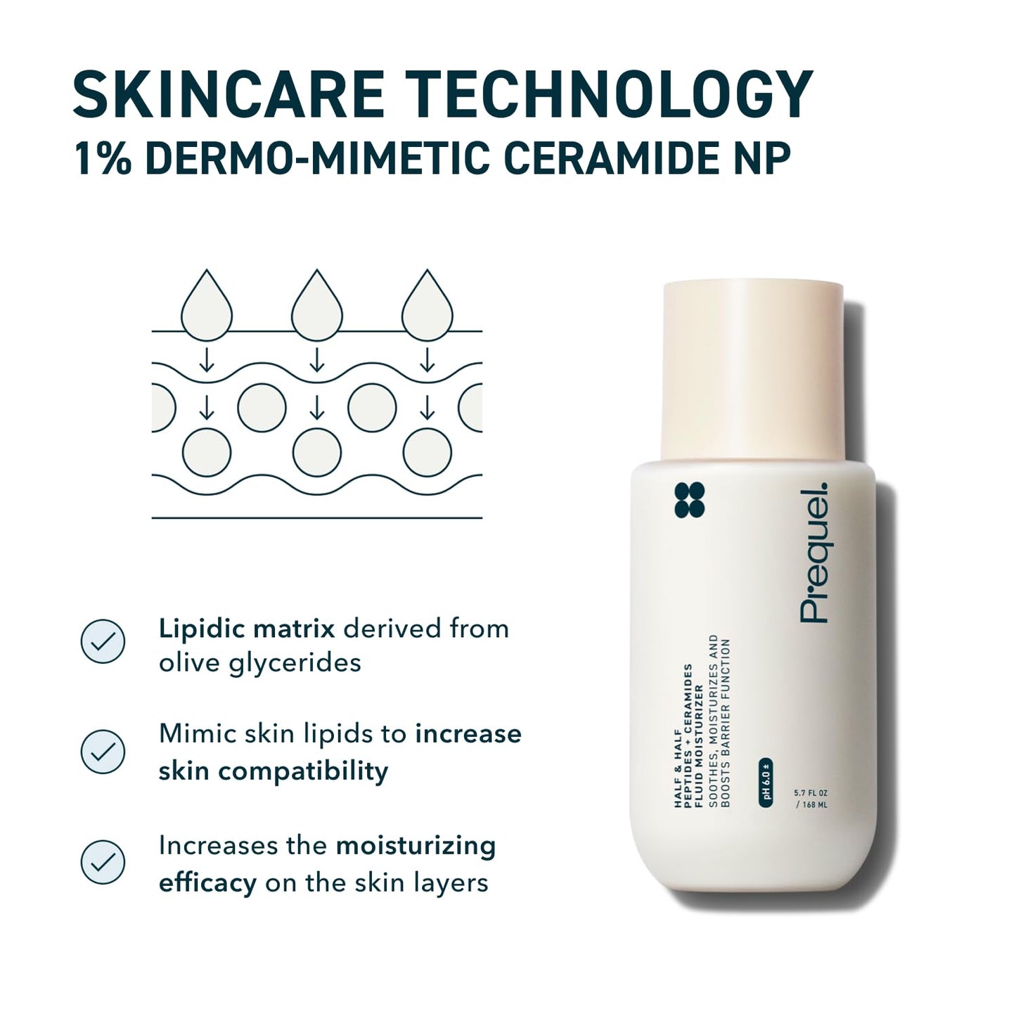 Prequel Skin Half and Half Fluid Moisturizer Face Cream  - 5.7 fl oz