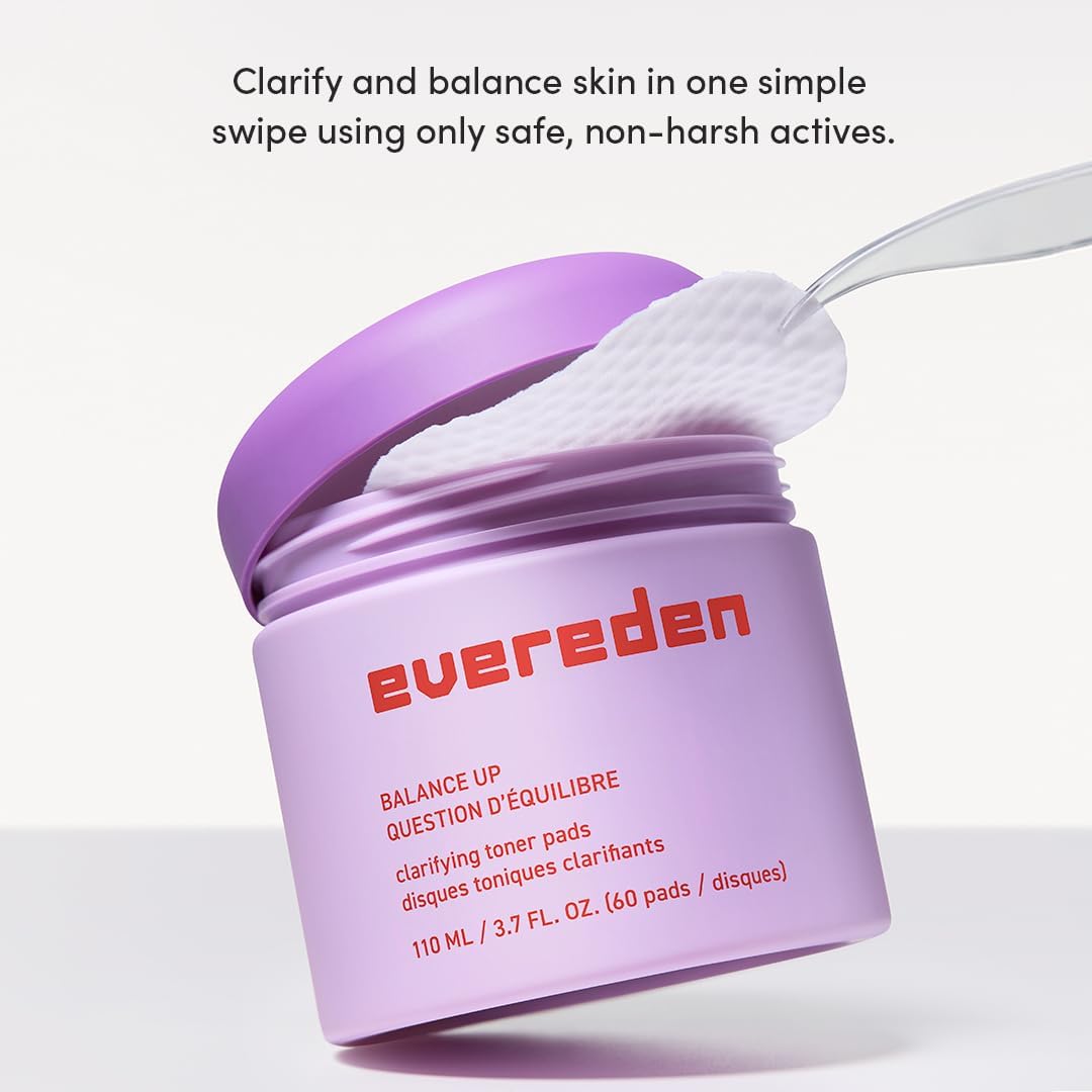 Evereden Balance Up Toner Pads for Face 3.7 fl oz