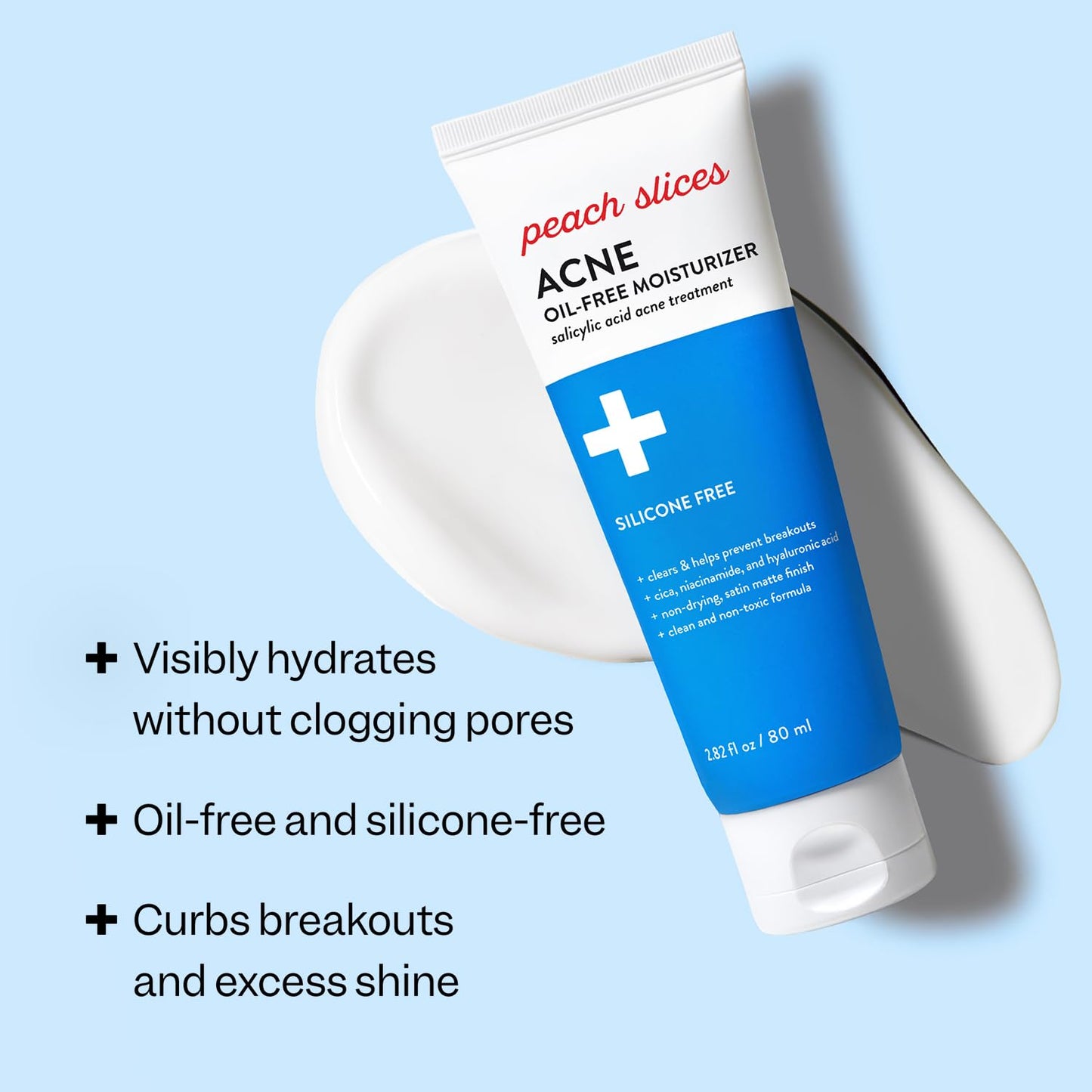 Peach Slices Oil-Free Moisturizer with 2% Salicylic Acid & Hyaluronic Acid - 2.82 oz