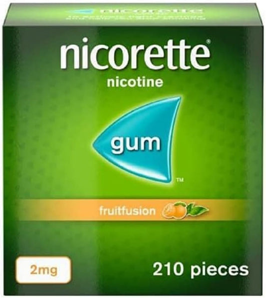 Nicorette Fruitfusion Gum 2mg  - 210 Pieces