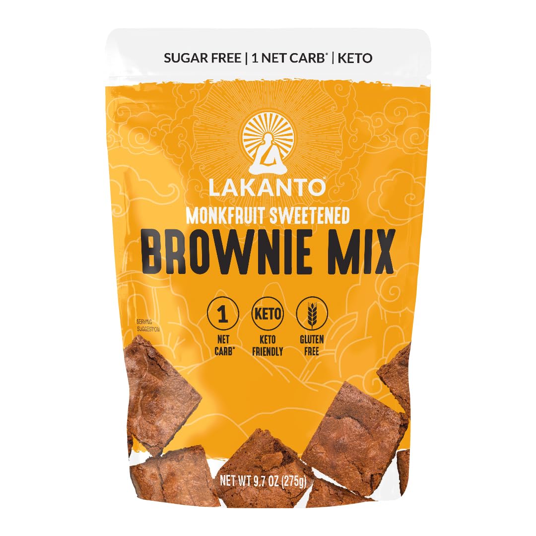 Lakanto Sugar Free Brownie Mix - Sweetened with Monk Fruit Sweetener - 9.7 oz