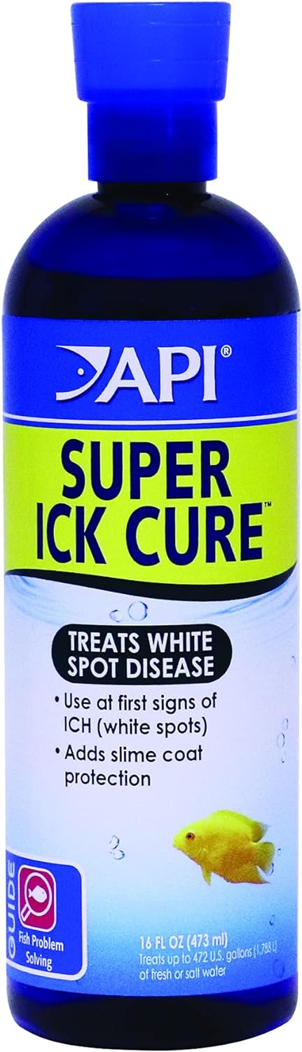 API Liquid Super ICK Cure Freshwater and Saltwater Fish Medication 16-Ounce Bottle