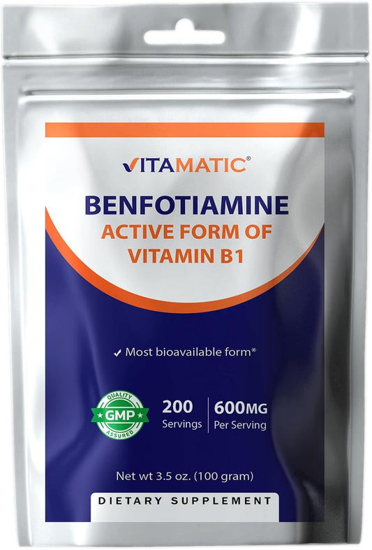Vitamatic Benfotiamine Pure Powder 600 mg  - 100 Grams