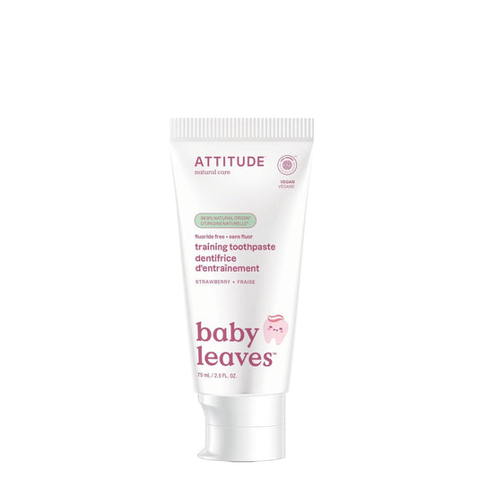 Attitude Baby and Child Fluoride-Free Training Toothpaste  Strawberry - 2.6 Oz