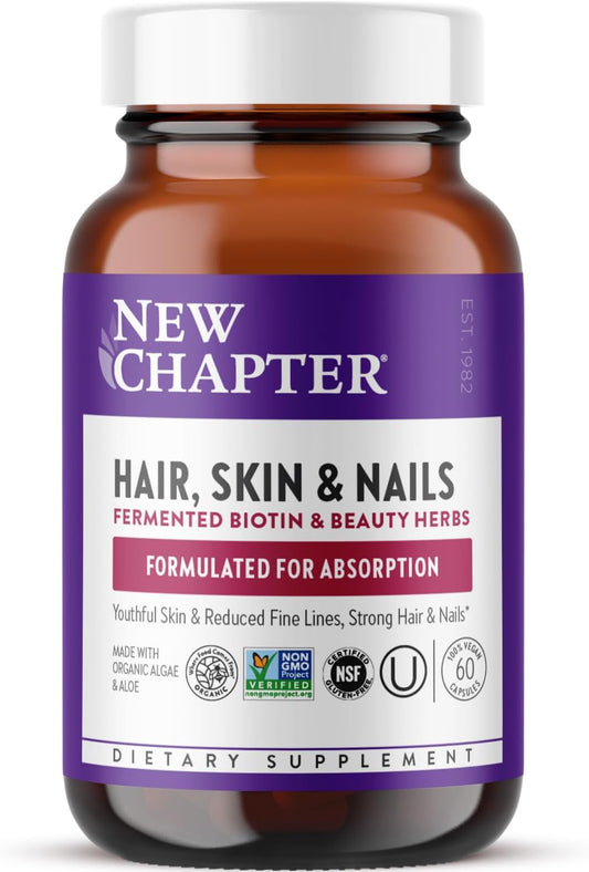 New Chapter Biotin ,Vegan Hair Skin and Nails - 60 Count