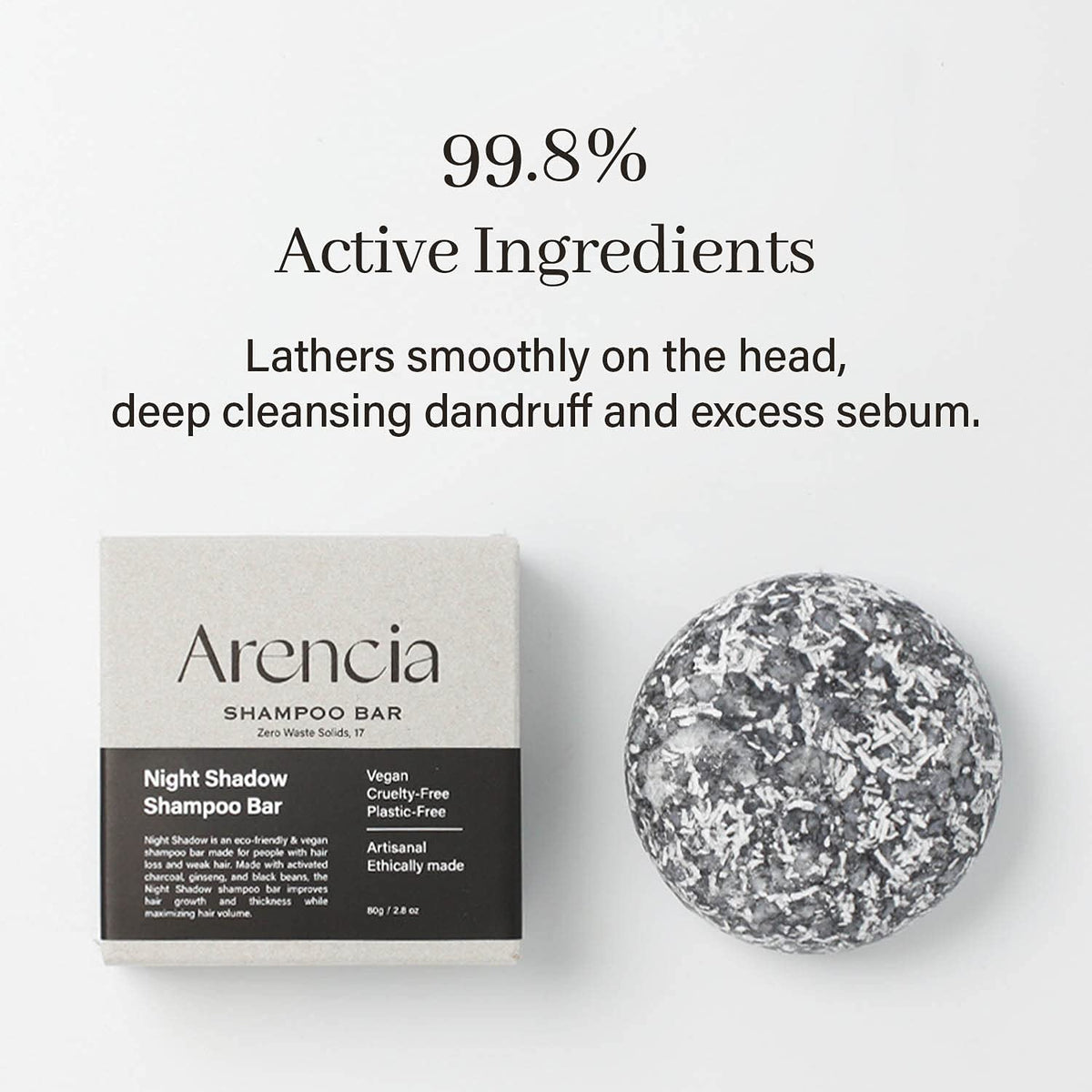 ARENCIA Night Shadow Biotin Shampoo Bar - 2.8 oz