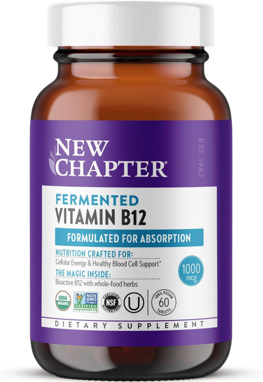 New Chapter Fermented Vitamin B12 1,000 mcg -  60 Count