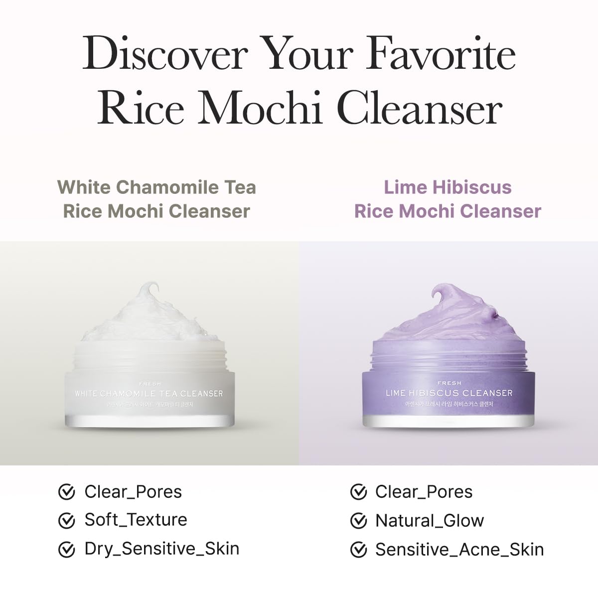 Arencia Rice Mochi Facial Cleanser Gift Set, 6 Varieties, 0.52 oz each - travel size,