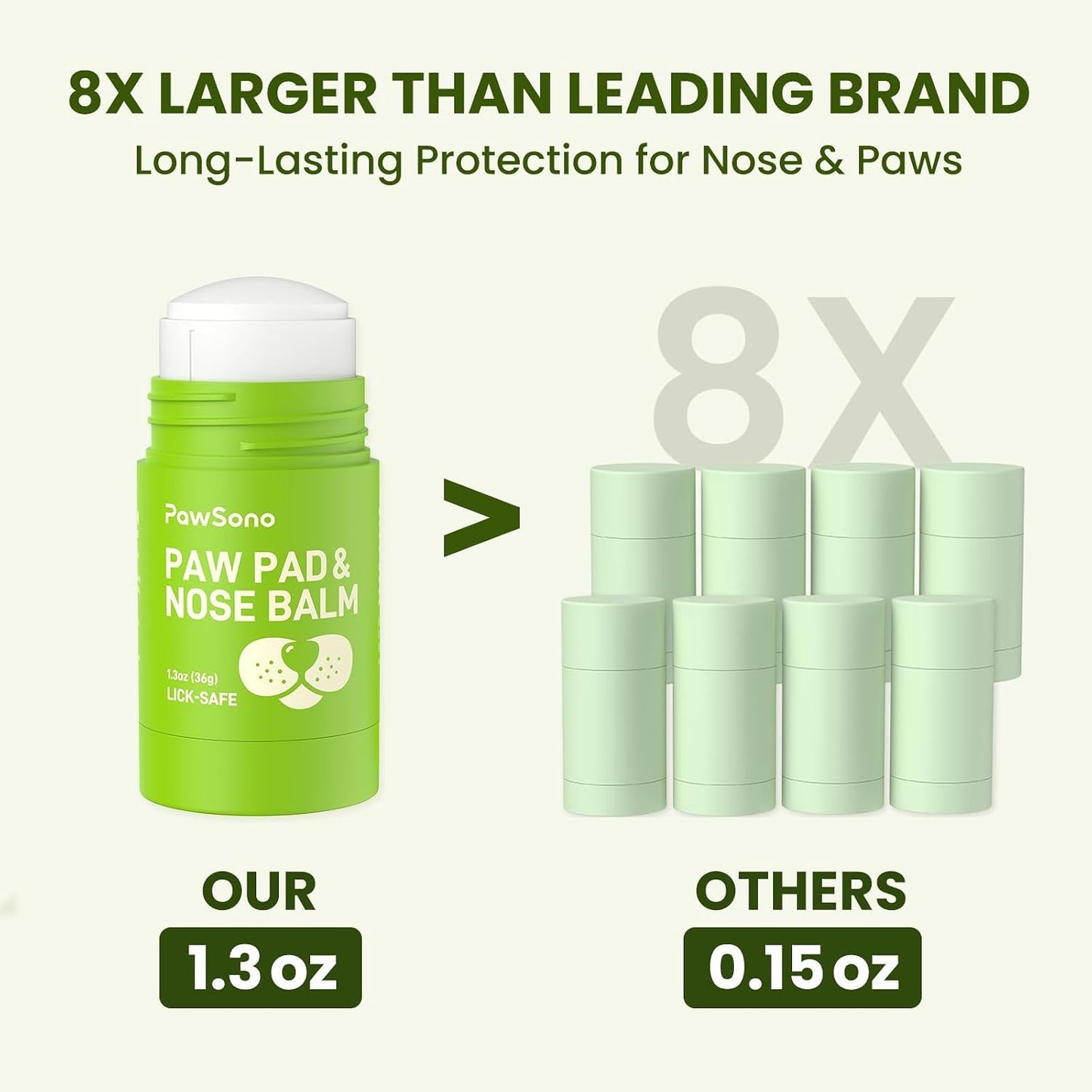 Lick-Safe Dog Paw & Nose Balm with Coconut Oil - 1.3 oz