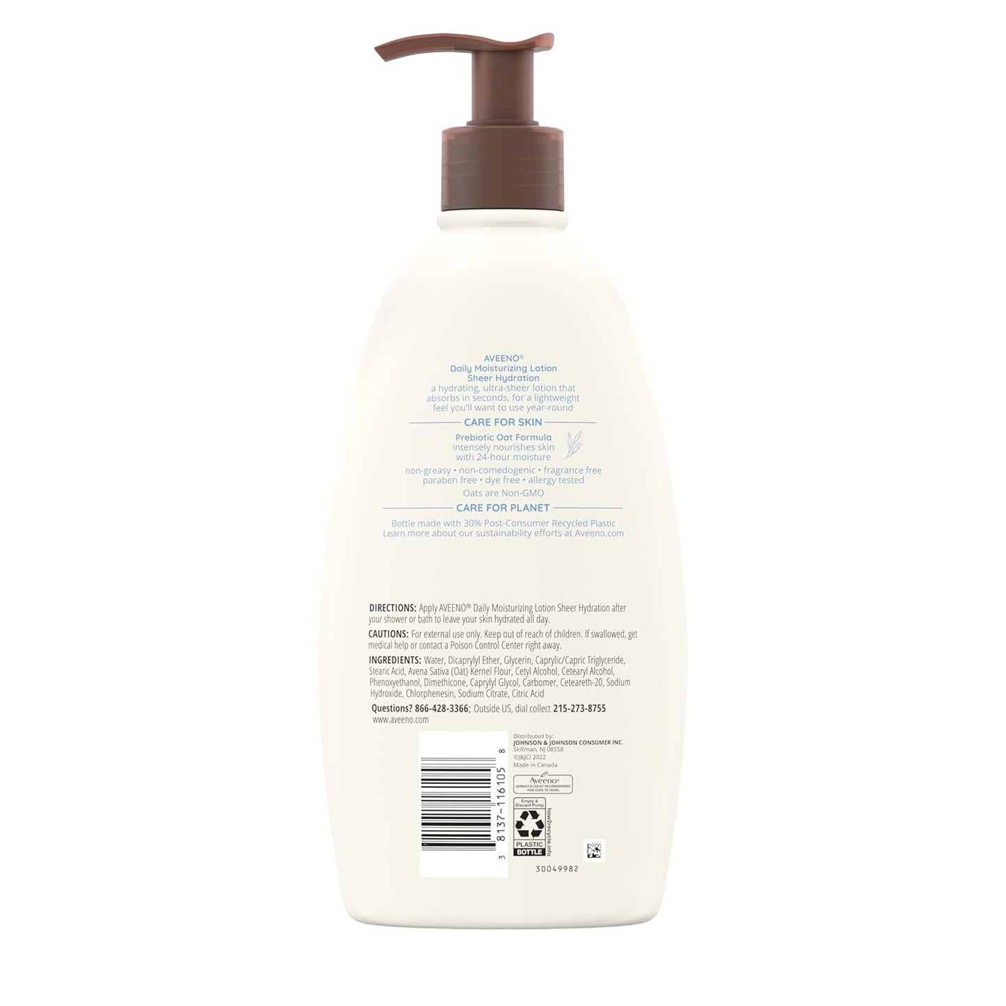 Aveeno Sheer Hydration Daily Moisturizing Fragrance-Free Lotion - 18 fl. oz