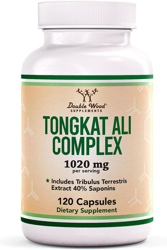 Tongkat Ali Extract 200 to 1 for Men Eurycoma Longifolia, 1020mg  120 Capsules