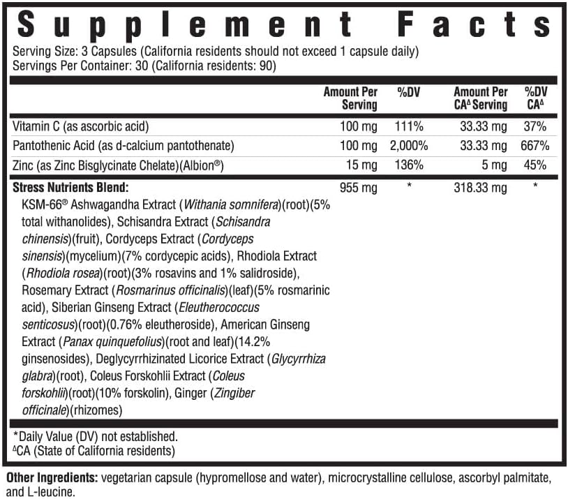 Seeking Health Stress Nutrients,90 capsules