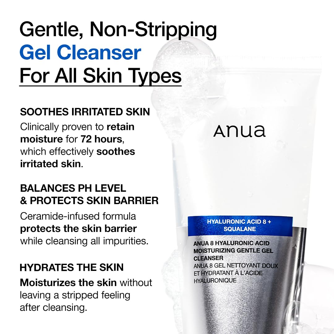 ANUA Moisturizing Gentle Gel Cleanser - 5.07fl oz