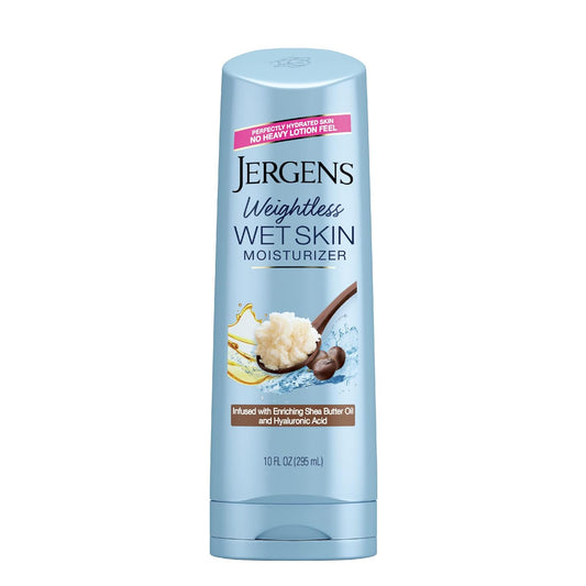 Jergens Wet Skin Body Moisturizer with Shea Butter Oil,10 Oz