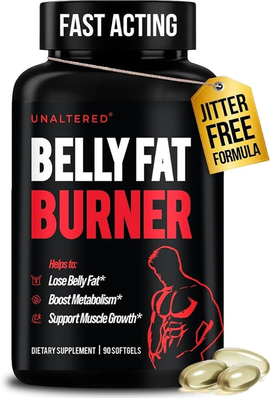 UNALTERED Fat Burner for Men - Lose Belly Fat, 90 count