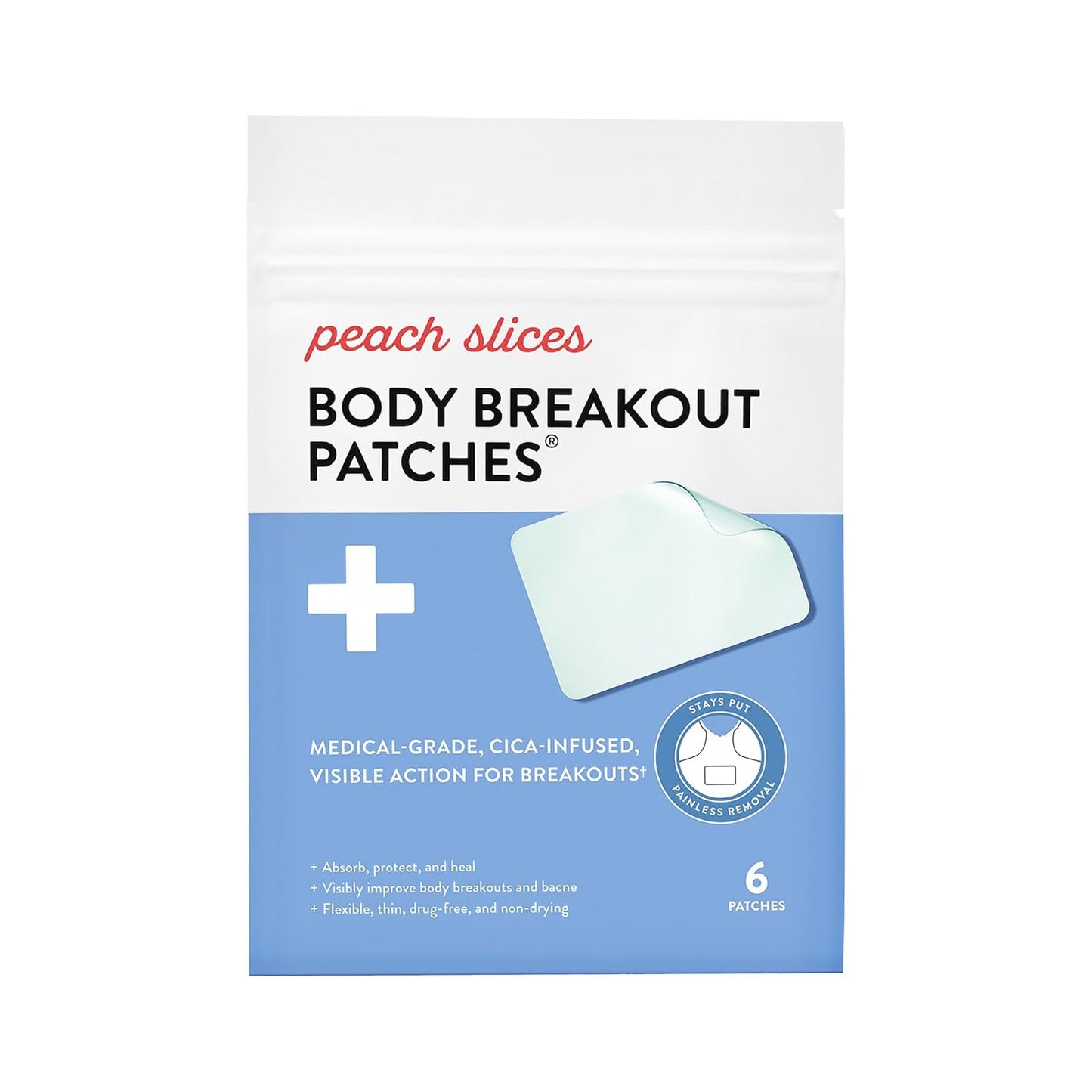 Peach Slices - Body Breakout Patches (6 ct)
