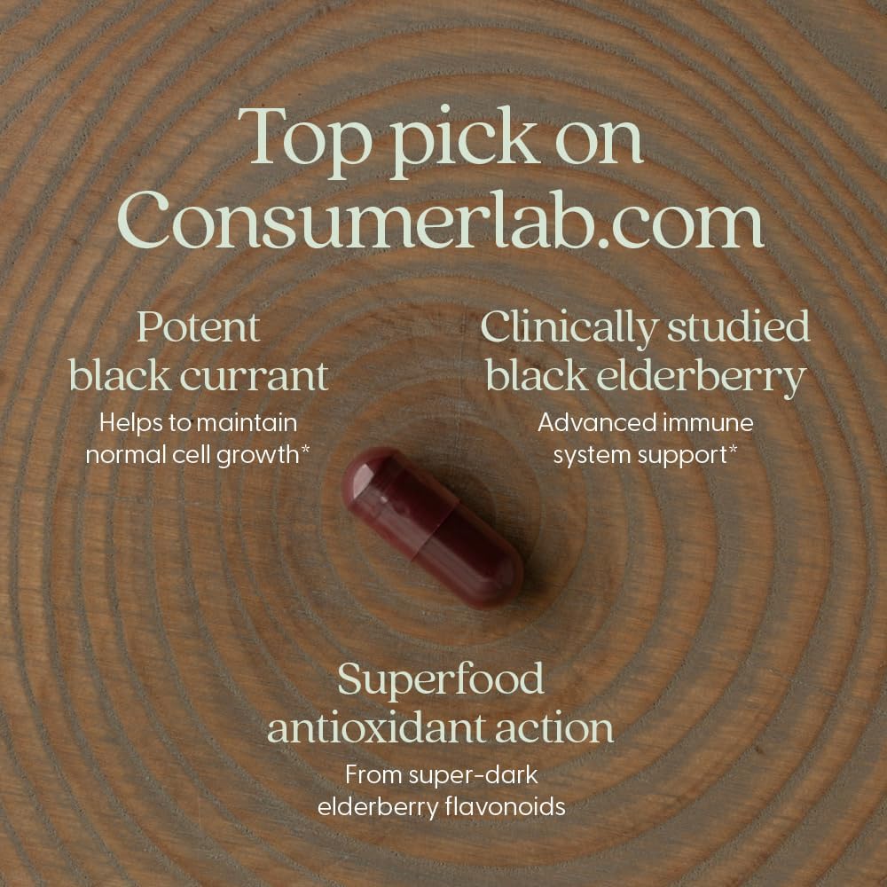 New Chapter Vegan Elderberry Capsules -  30 Count
