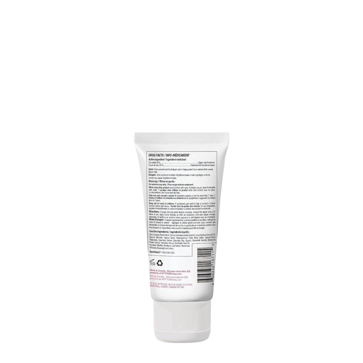 ATTITUDE Baby Diaper Cream -75g