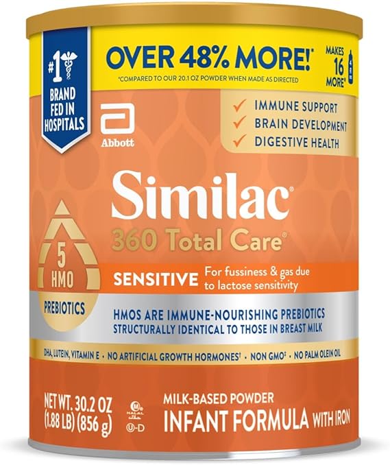 Similac 360 Total Care Sensitive Infant Formula, (Pack of 1)