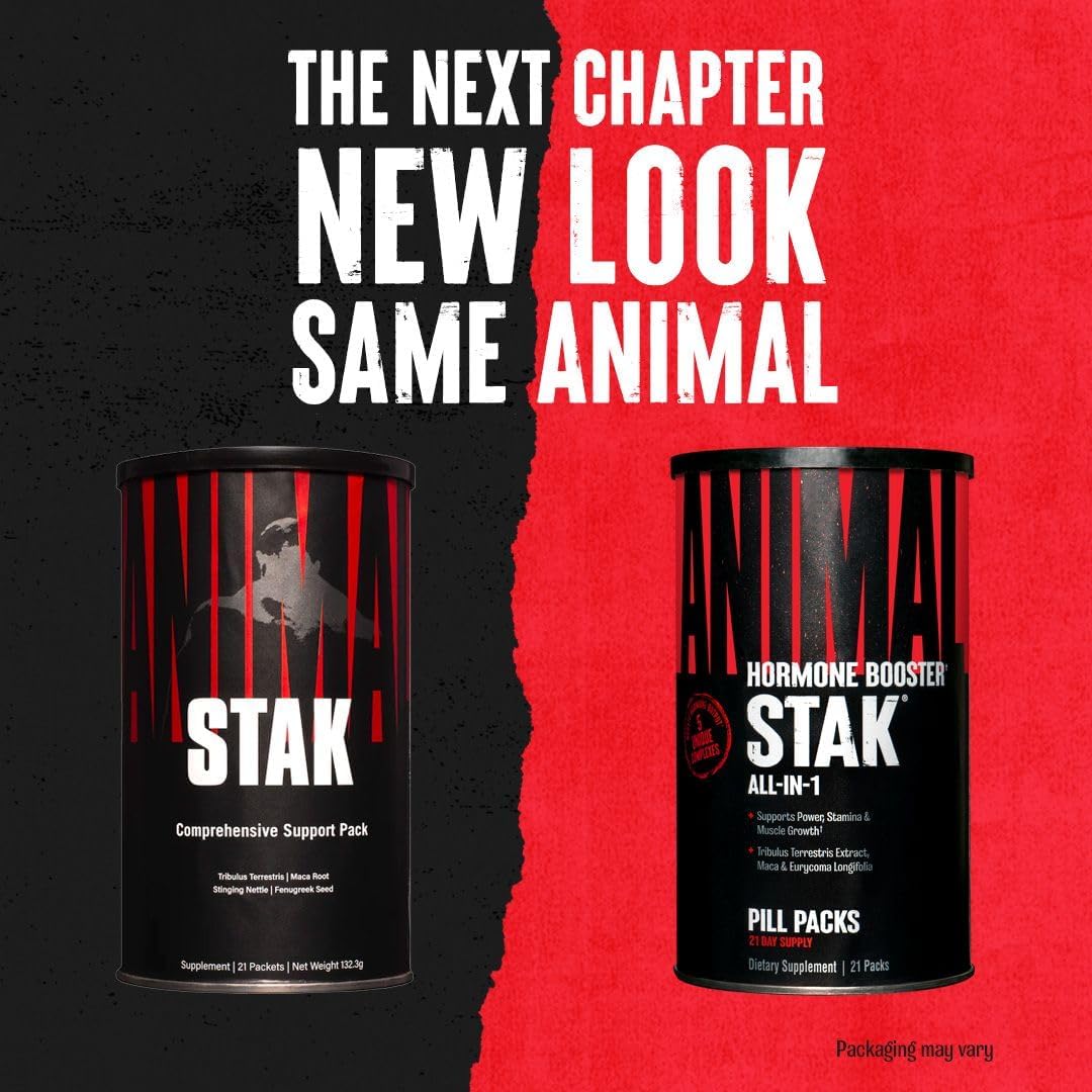 Animal Stak – Complete Natural Hormone Booster Supplement with Tribulus