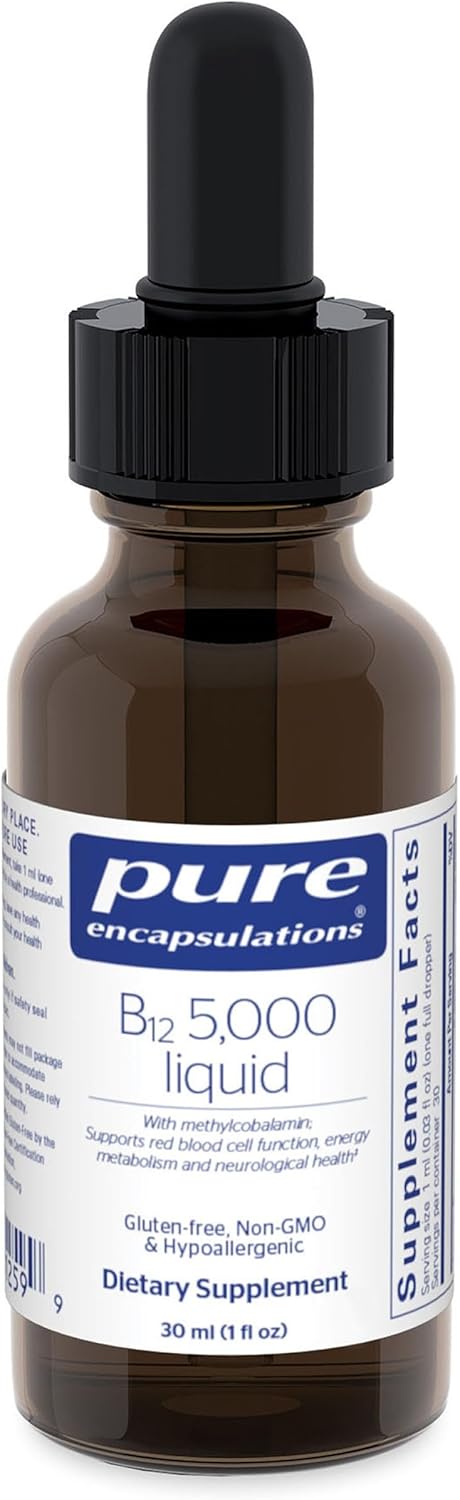 Pure Encapsulations B12 5,000 Liquid - 1 Fl Oz