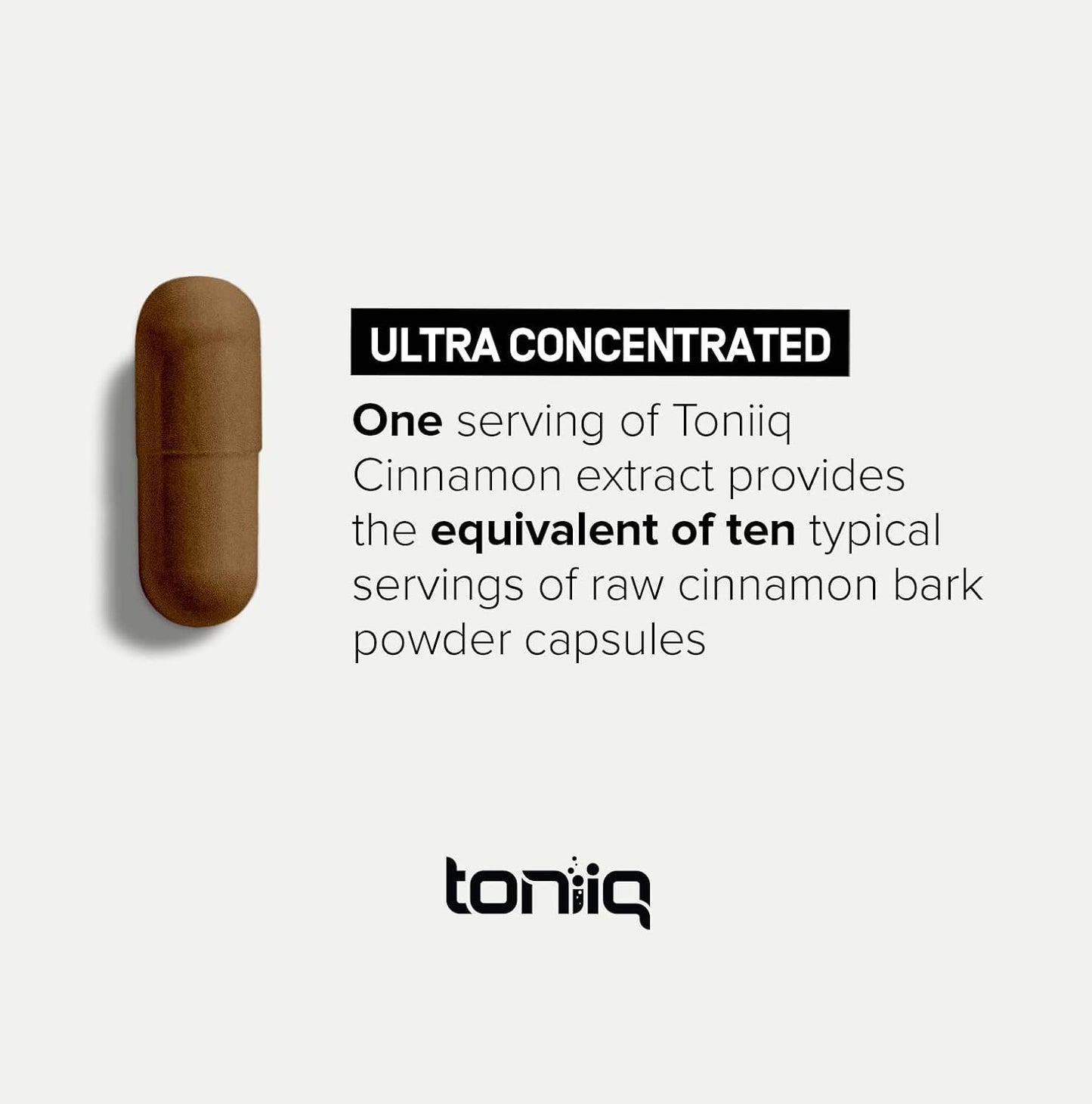 Toniiq 18,000mg 10x Concentrated Ultra High Strength Extract 120 Veggie Capsules