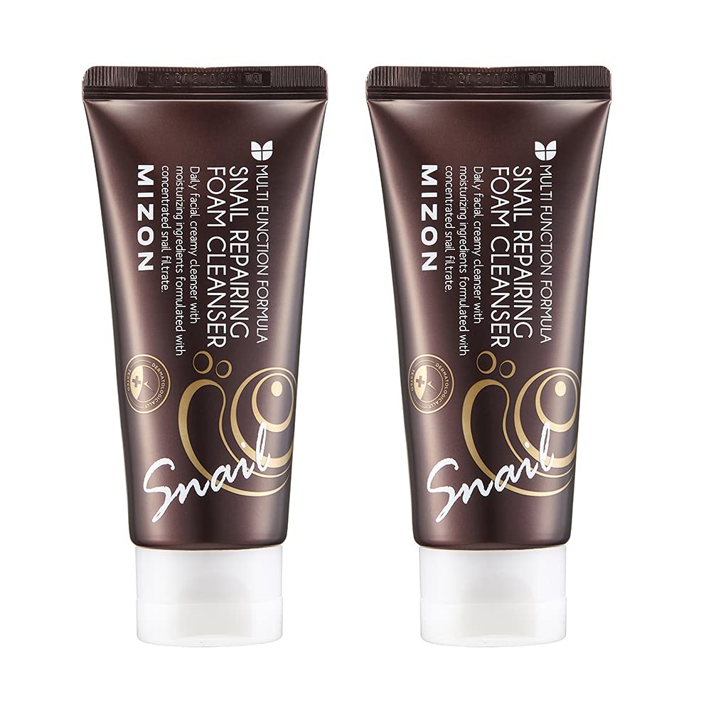 MIZON Snail Repairing Foam Cleanser  - 2.02 fl oz (2 pack)